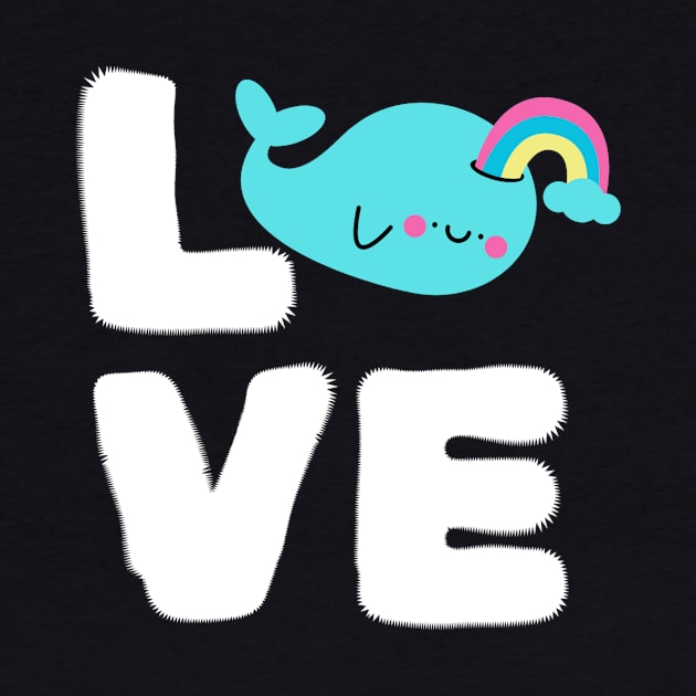 Love Rainbow Whale by Teewyld